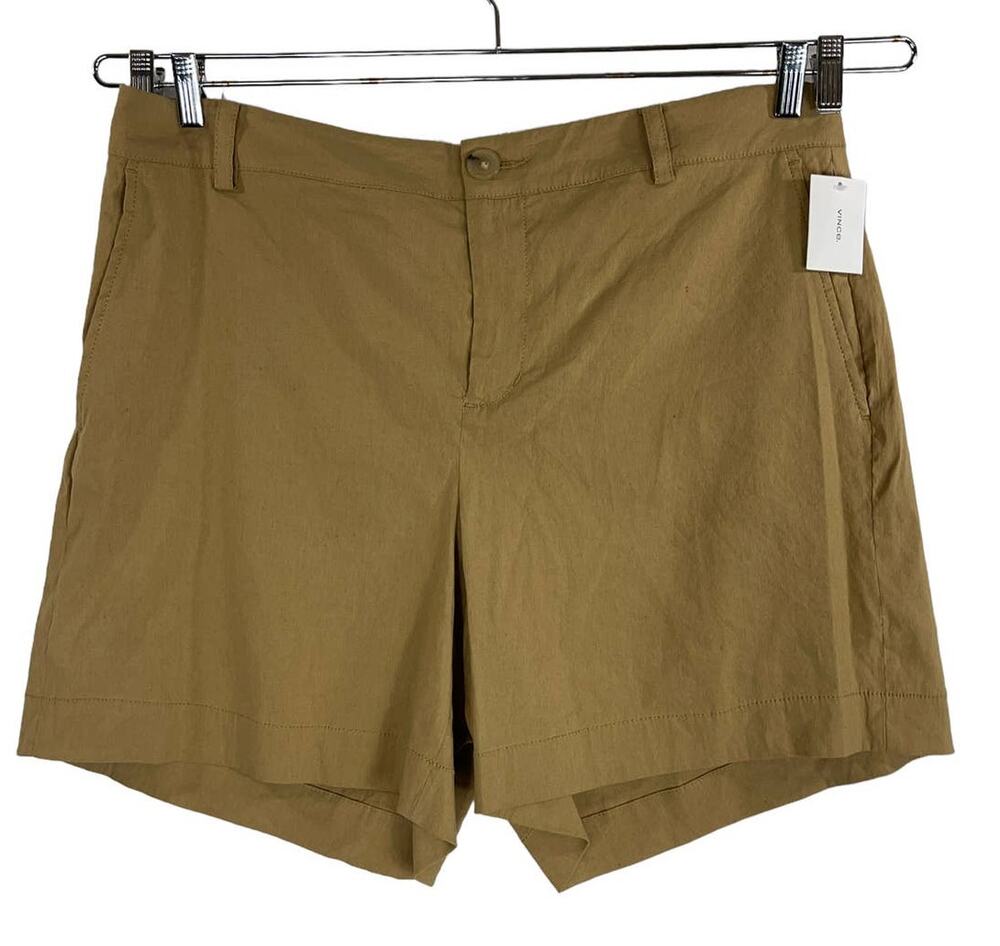 Vince Womens size 16 shorts tan casual linen high waist